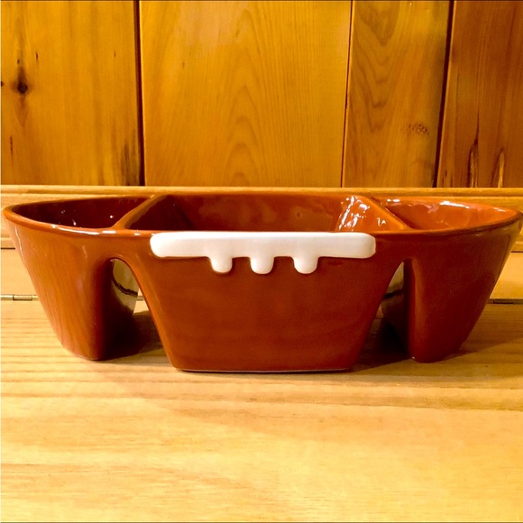 Rae Dunn Ceramic Sectional Chips & Dip Tray - Picture 2 of 3